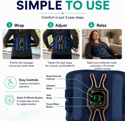 RejuvaCare Triple Method Back Massager